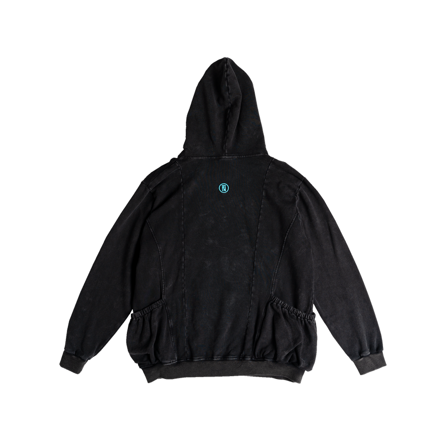 TNTCO | Stoned Wash DYS Hooded Sweatshirt Black