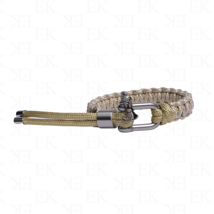 EK | Twin Paracord Bracelet Beige