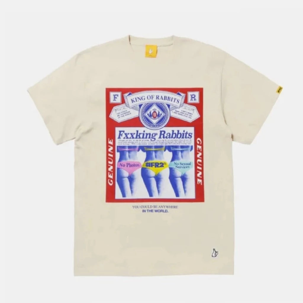 King Of Rabbits Pigment Tee Beige