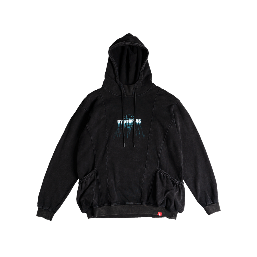 TNTCO | Stoned Wash DYS Hooded Sweatshirt Black