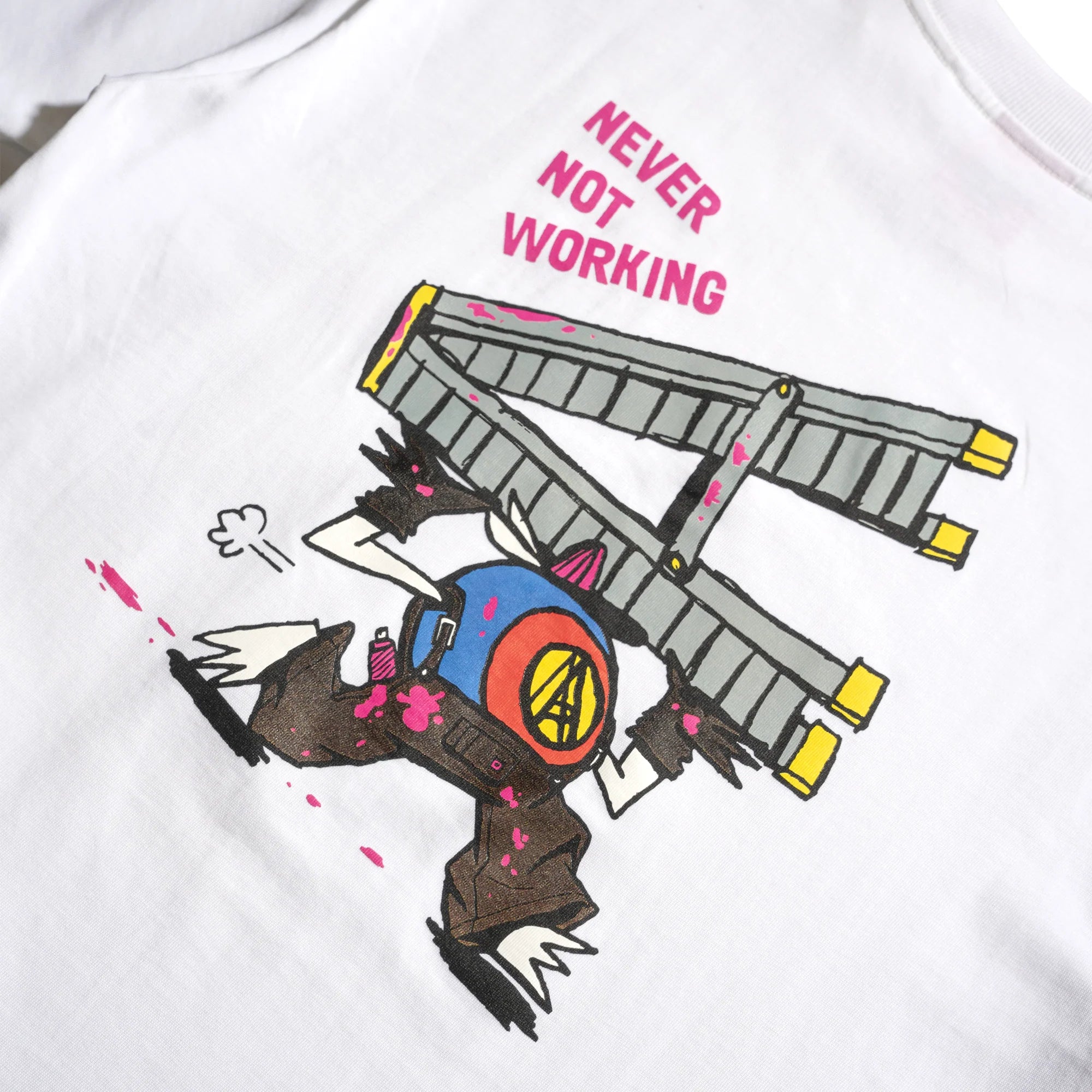 Against Lab | NNW A-Man Ladder Tee White