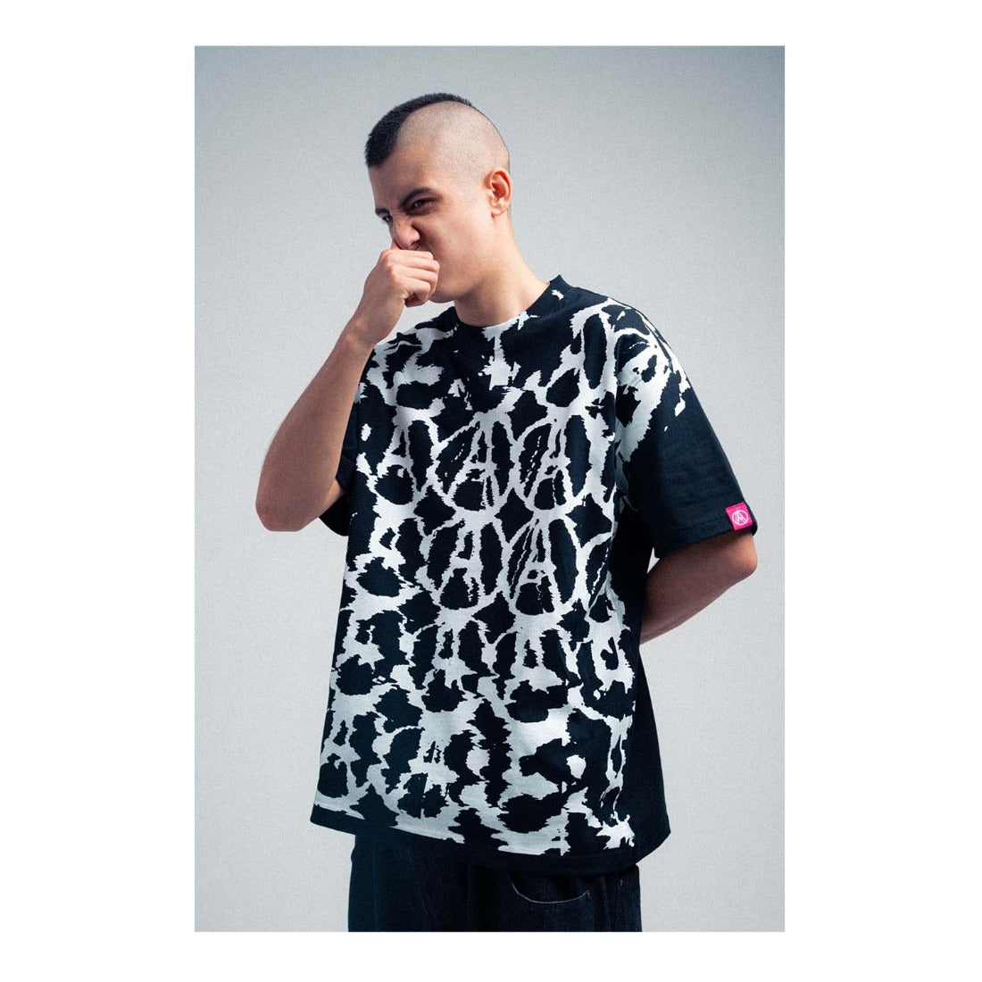 Against Lab | All Over "A" Tee Black
