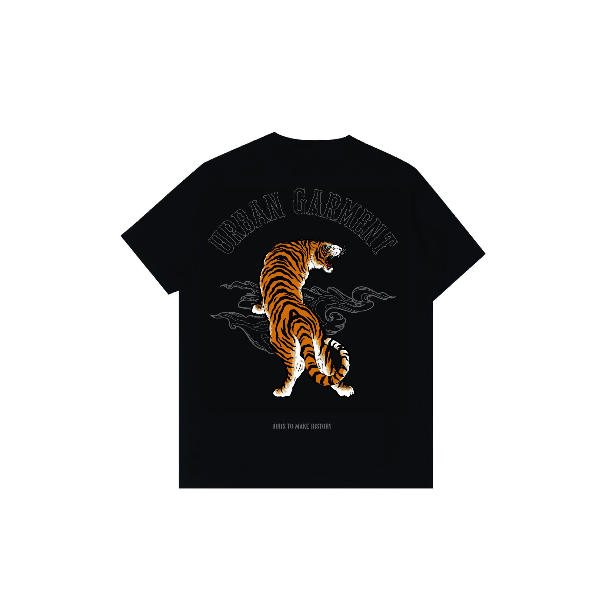 GlamDiv | Crouching Tiger Tee Black/Orange !