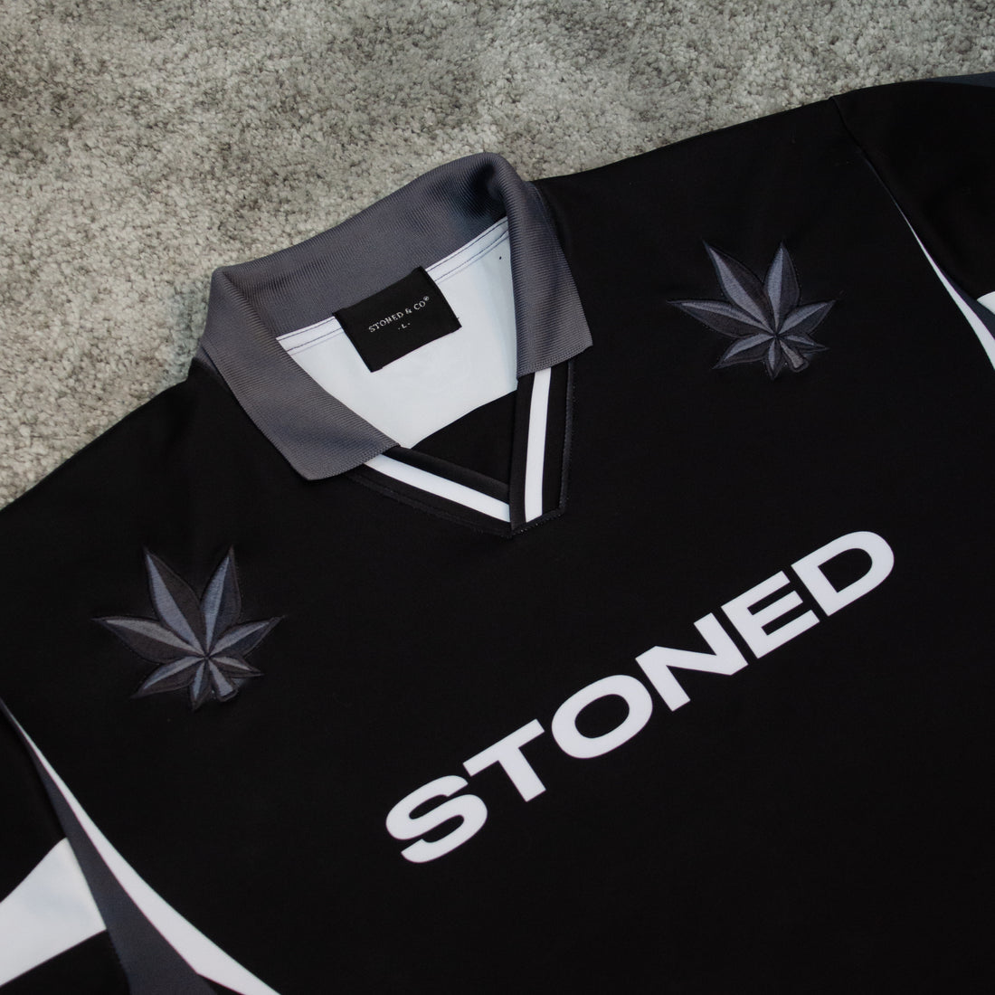 Stoned | Classic Retro UIP Jersey Black/Grey