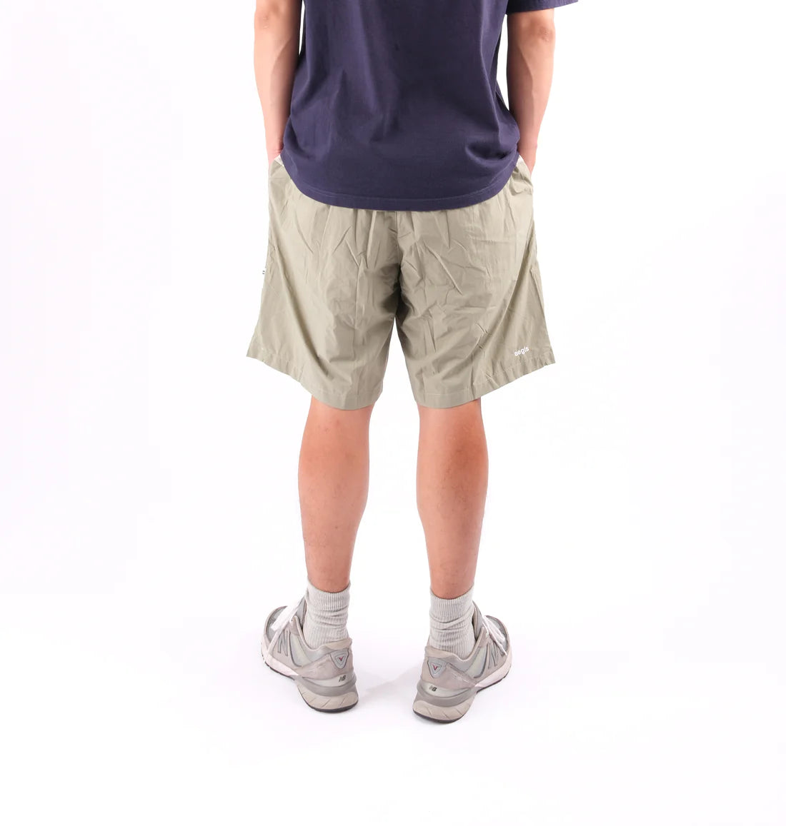 Aegis | Wide Nylon Shorts Sage Green