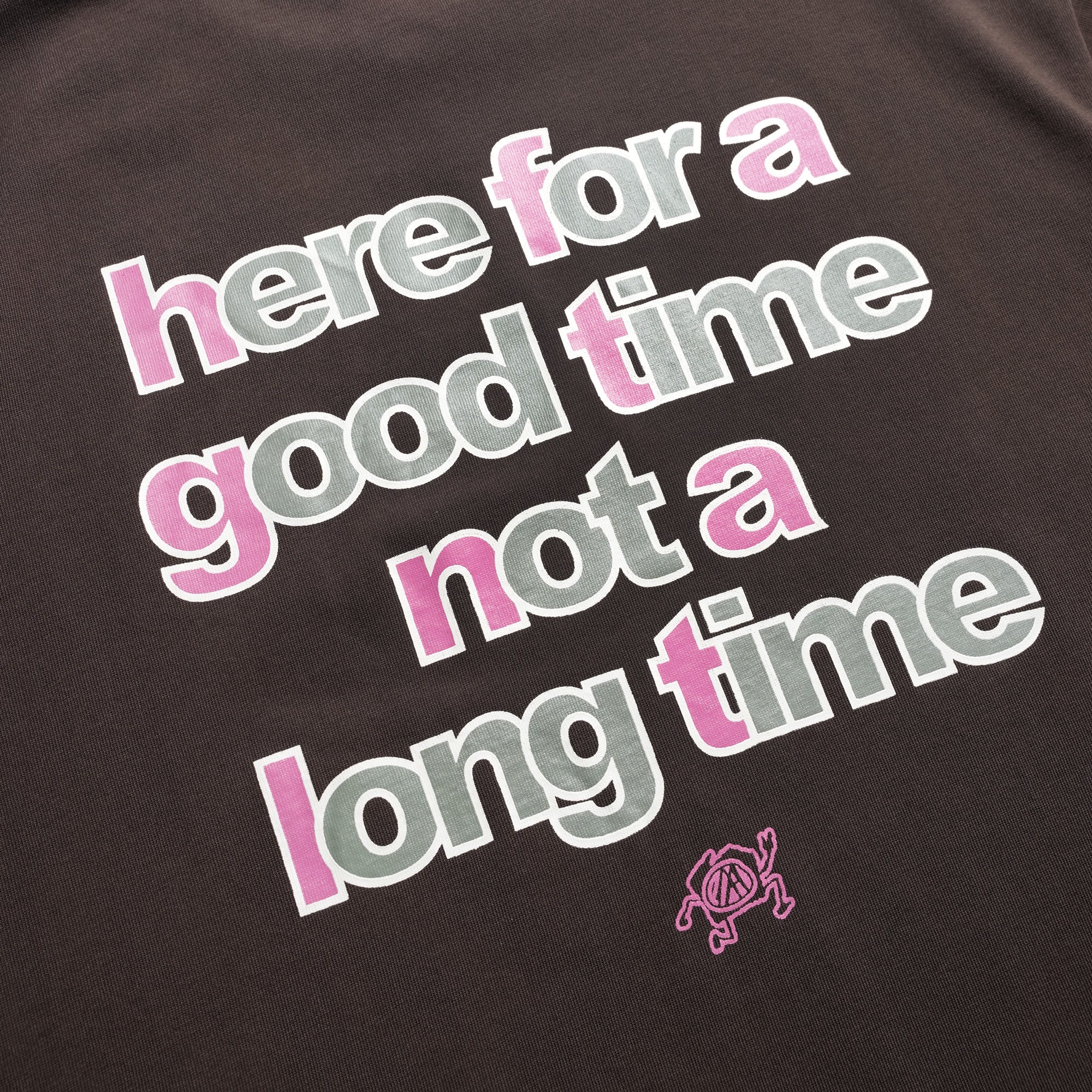 Against Lab x Good Times Quote Tee Dark Brown