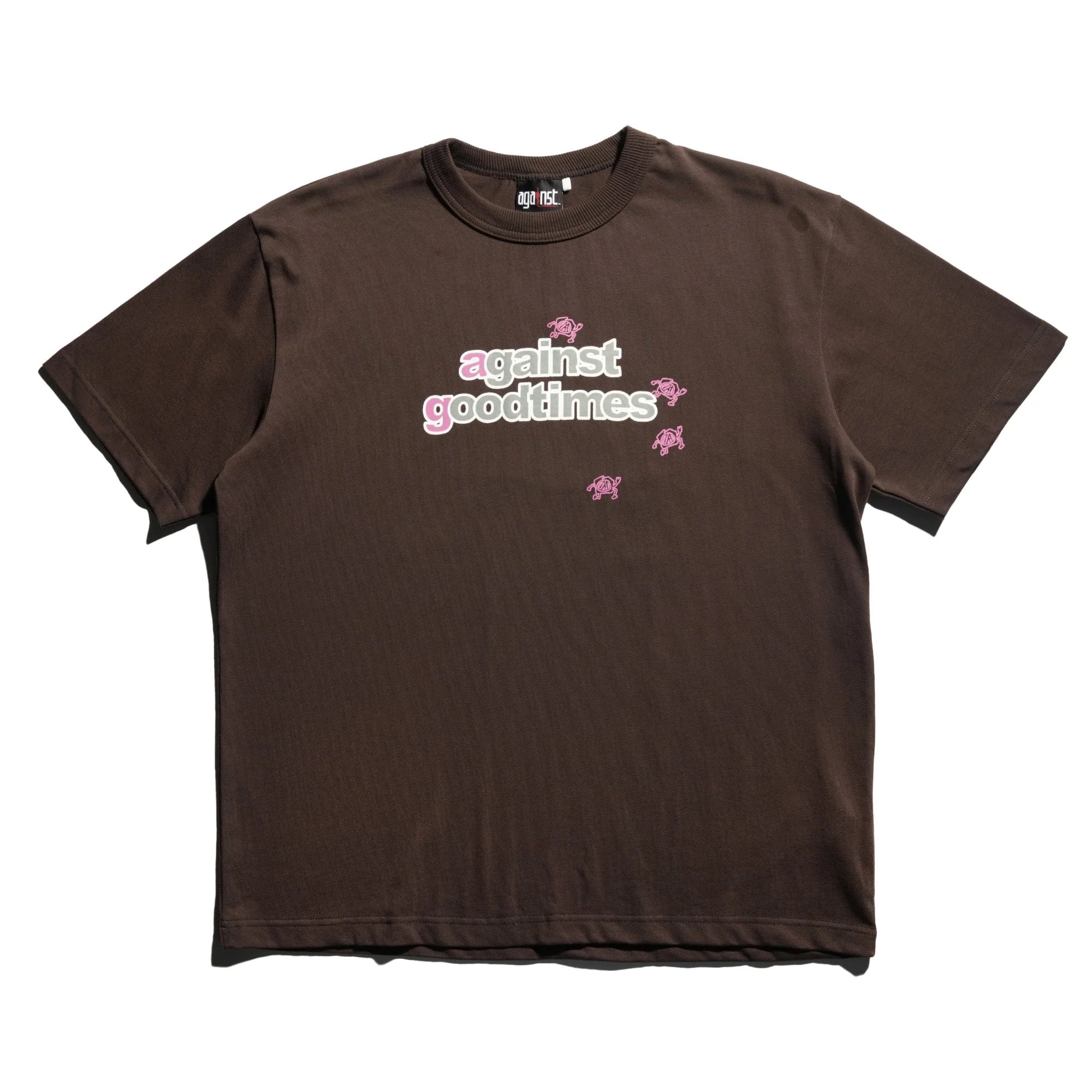 Against Lab x Good Times Quote Tee Dark Brown