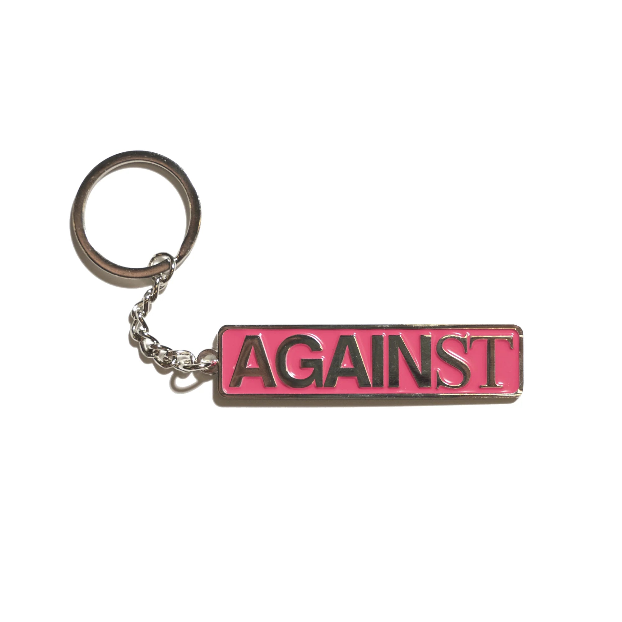 Against Lab| Logo Keychain Pink
