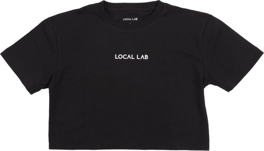 Local Lab | Logo Crop Top Black