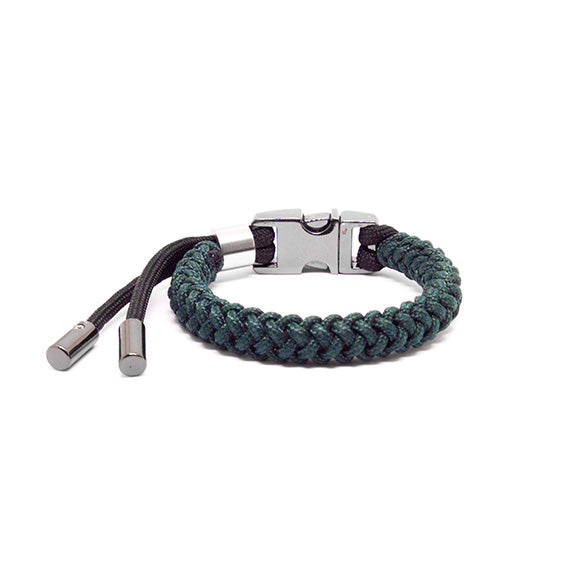 Touchwood | OSFA Hex Adjustable Paracord Bracelet Hunter Green