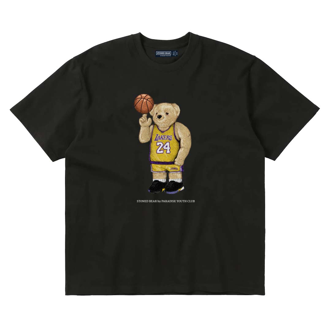 PYC | Stoned Bear Basketball Los Angeles Tee Black