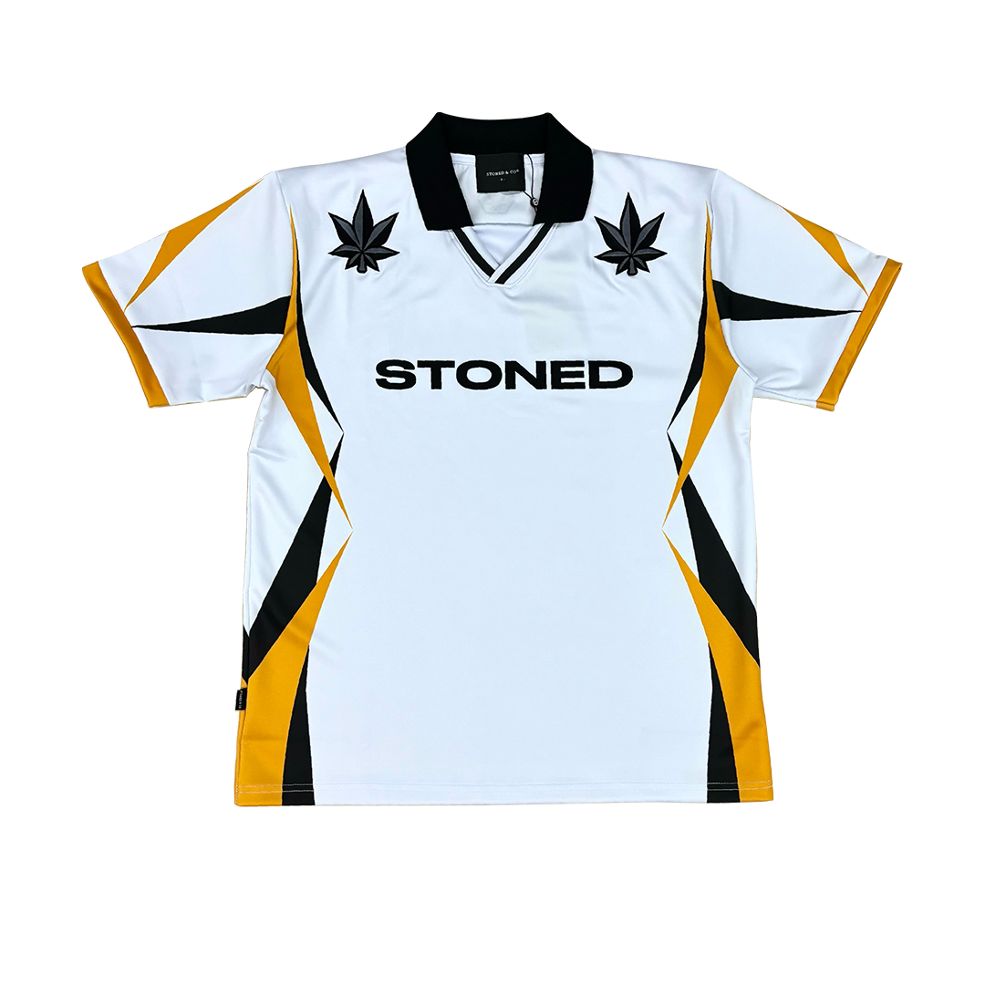 Stoned | Classic Retro UIP Jersey White/Yellow
