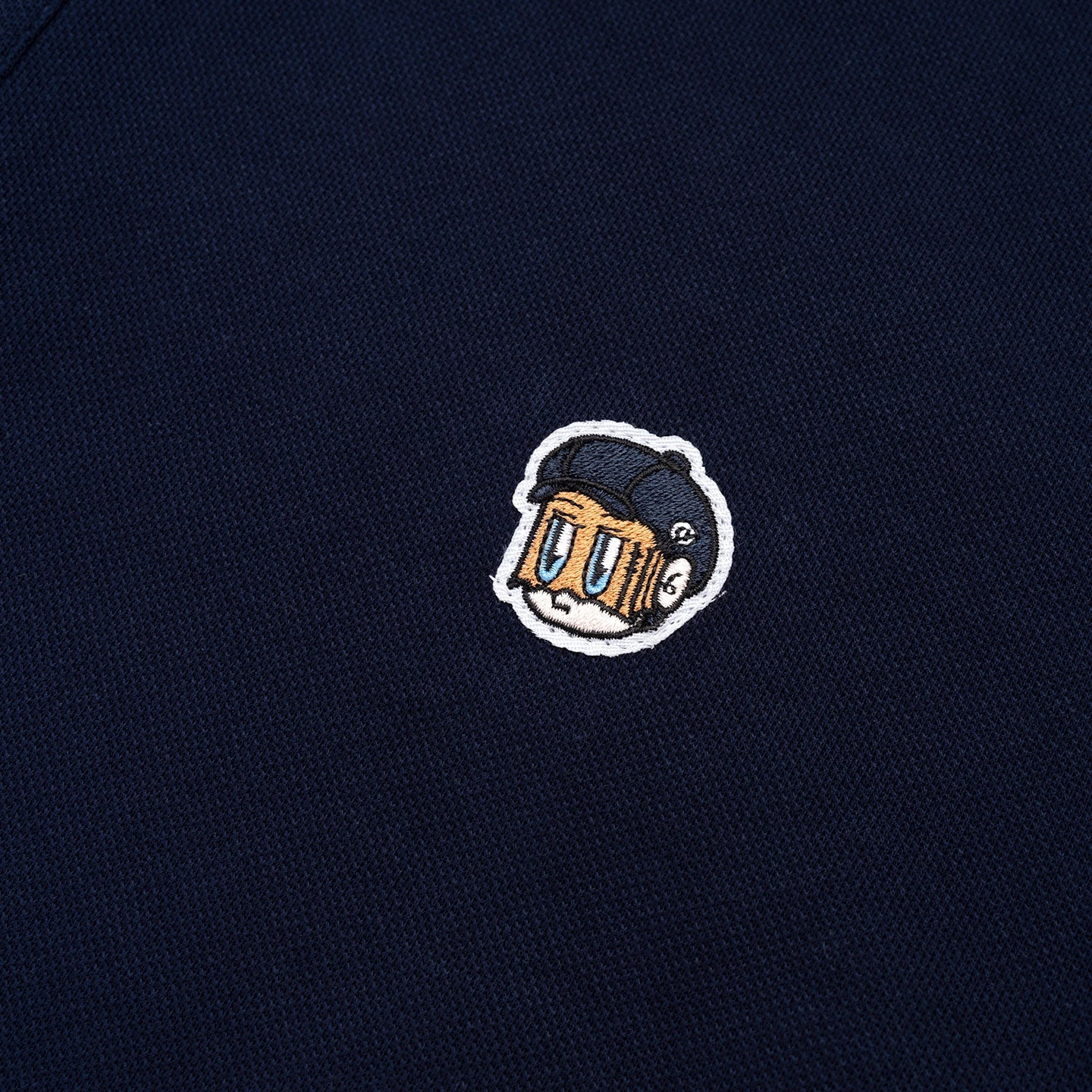 Dr Mister | Patched Polo Tee Navy Blue