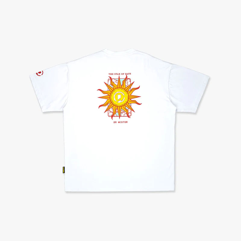 Dr Mister | The Sun Broad Tee White