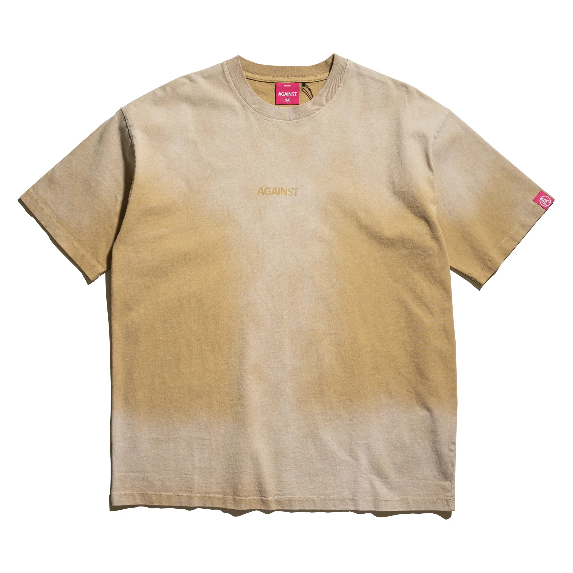 Against Lab | Washed Logo Tee Beige