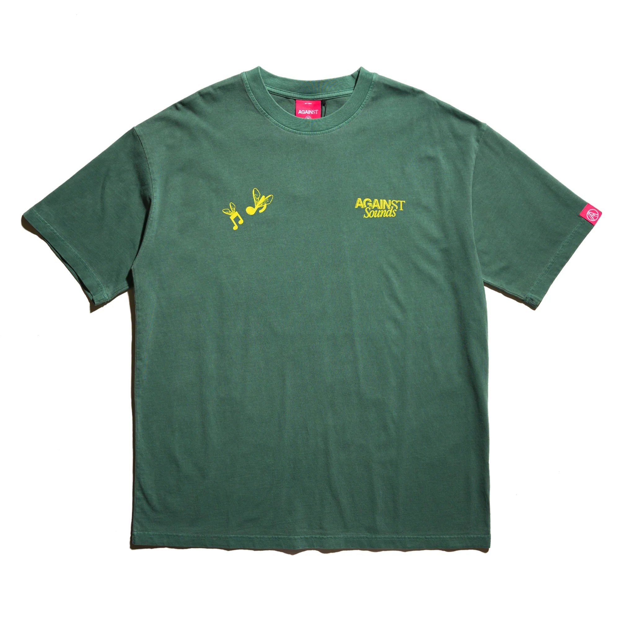 Against Lab | Washed Sound System Tee Green