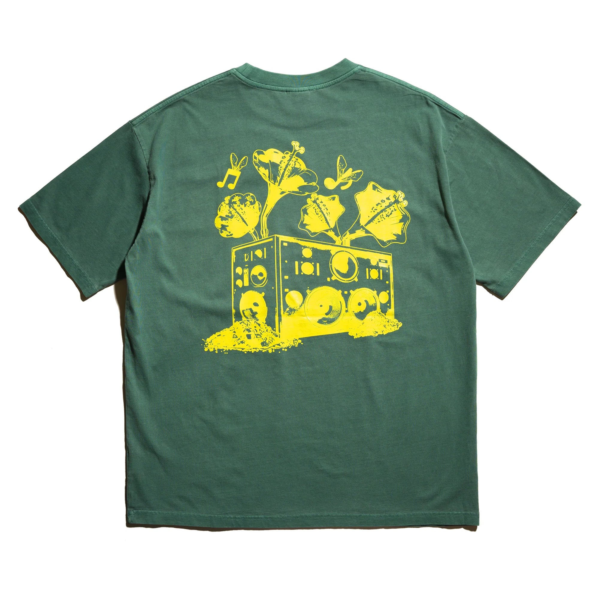 Against Lab | Washed Sound System Tee Green