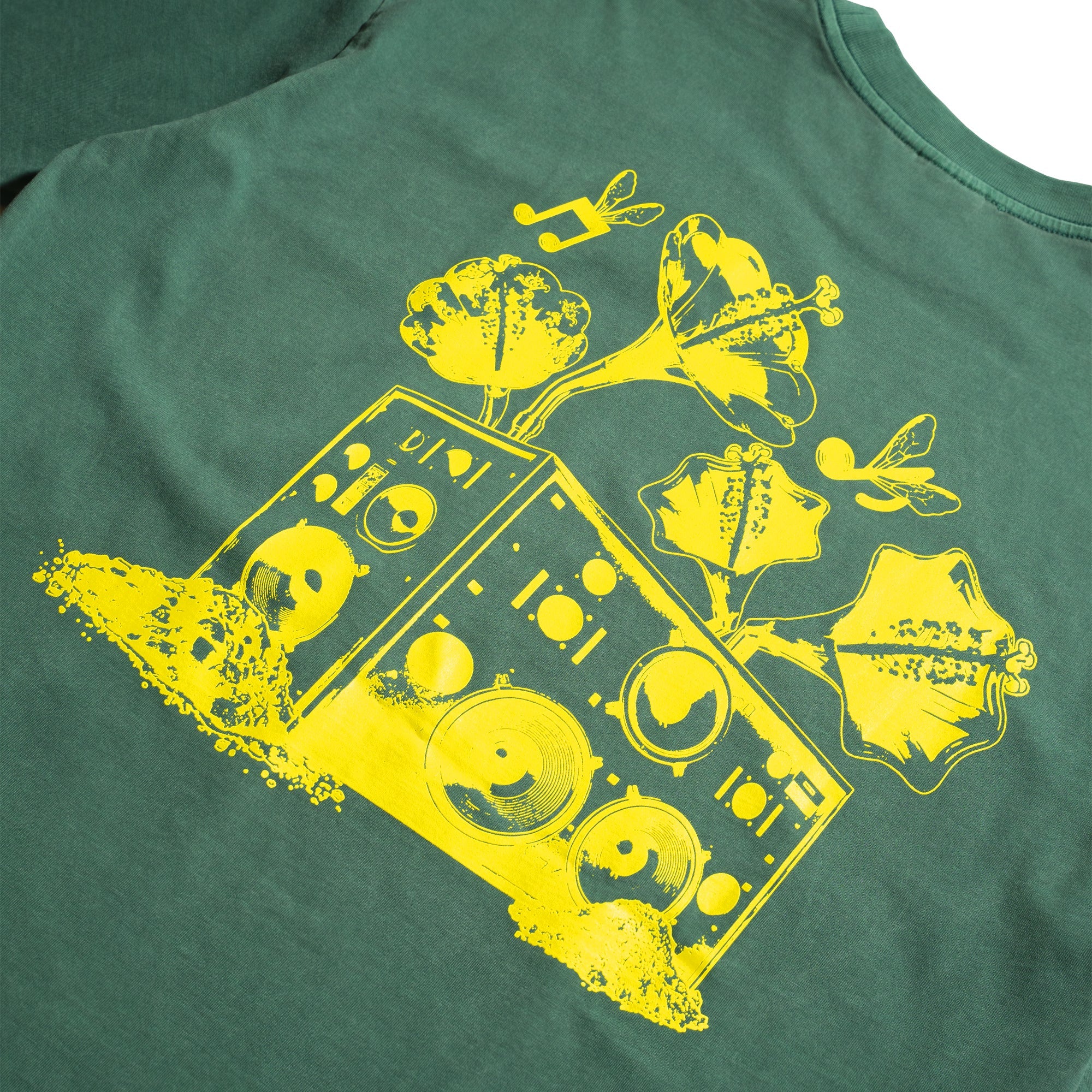 Against Lab | Washed Sound System Tee Green