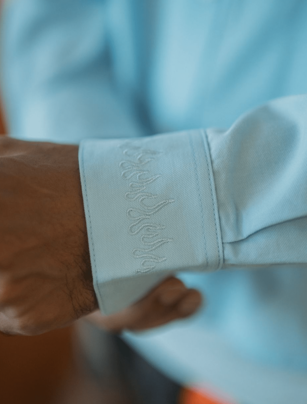 Flametongue Crop Shirt Blue