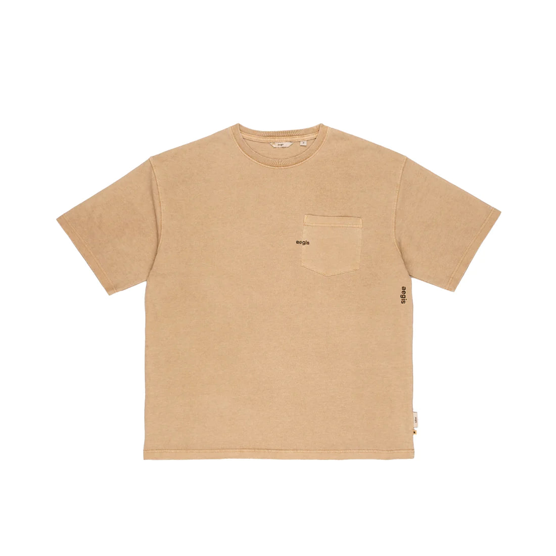 Aegis | Washed Pocket Tee Tan