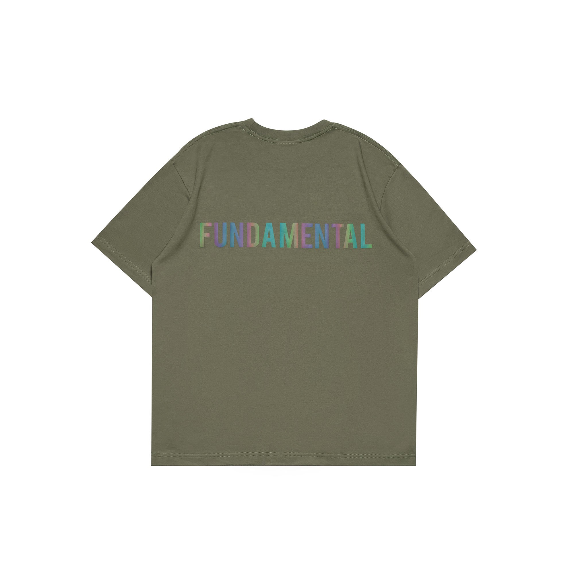 Glamdiv | Fund MFA Small Logo Rainbow RTF Tee Army Green !