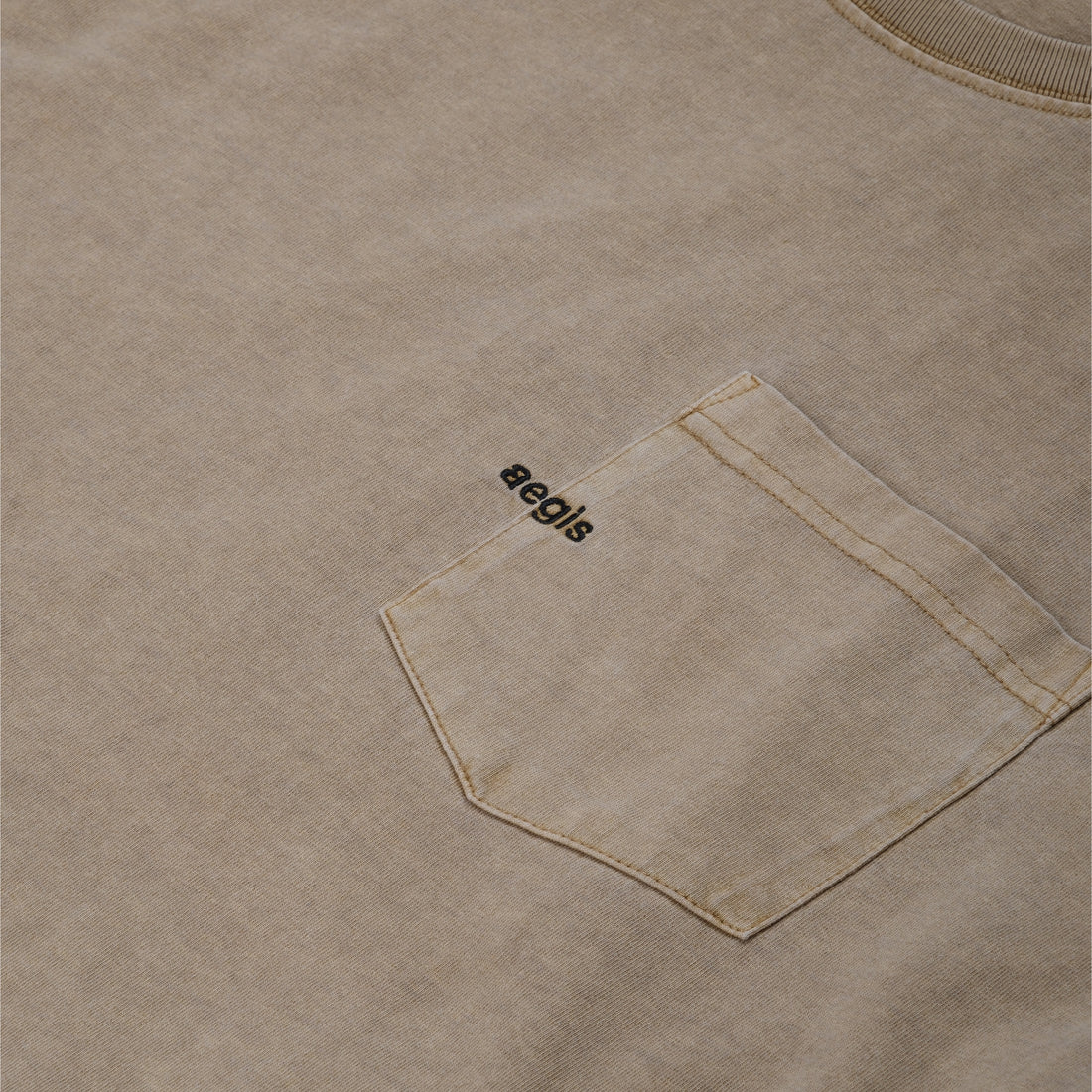 Aegis | Washed Pocket Tee Tan