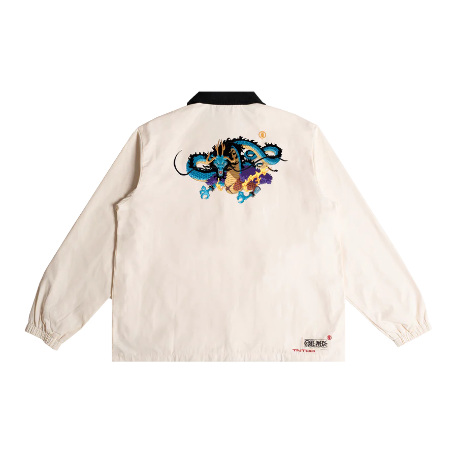 TNTCO x OnePiece Kaido Dragon Coach Jacket Beige !