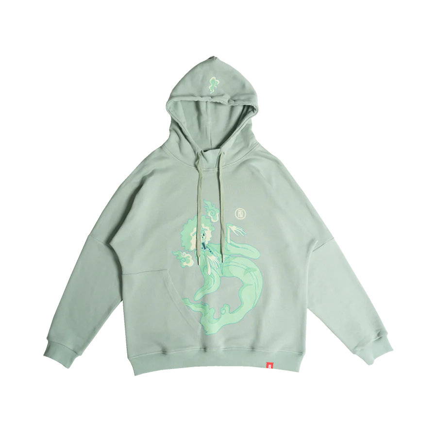 TNTCO x OnePiece Ghost Brook Hooded Sweatshirt Green