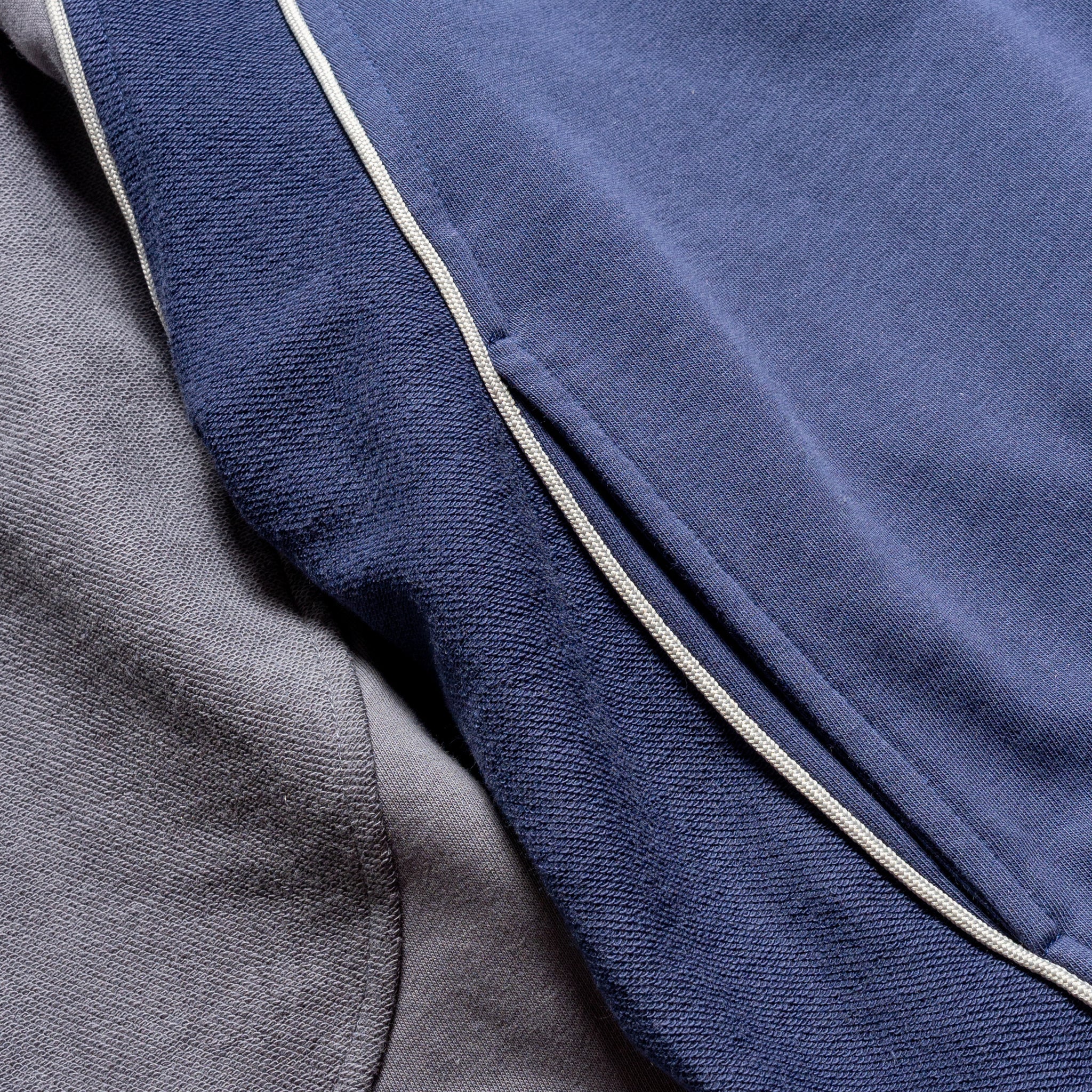Against Lab | abp. Double Hood Hoodie Navy/Grey