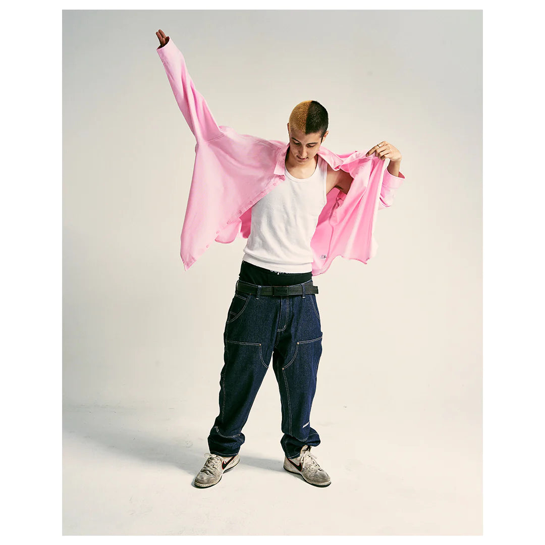 Against Lab | abp. Big Bro Shirt Pink