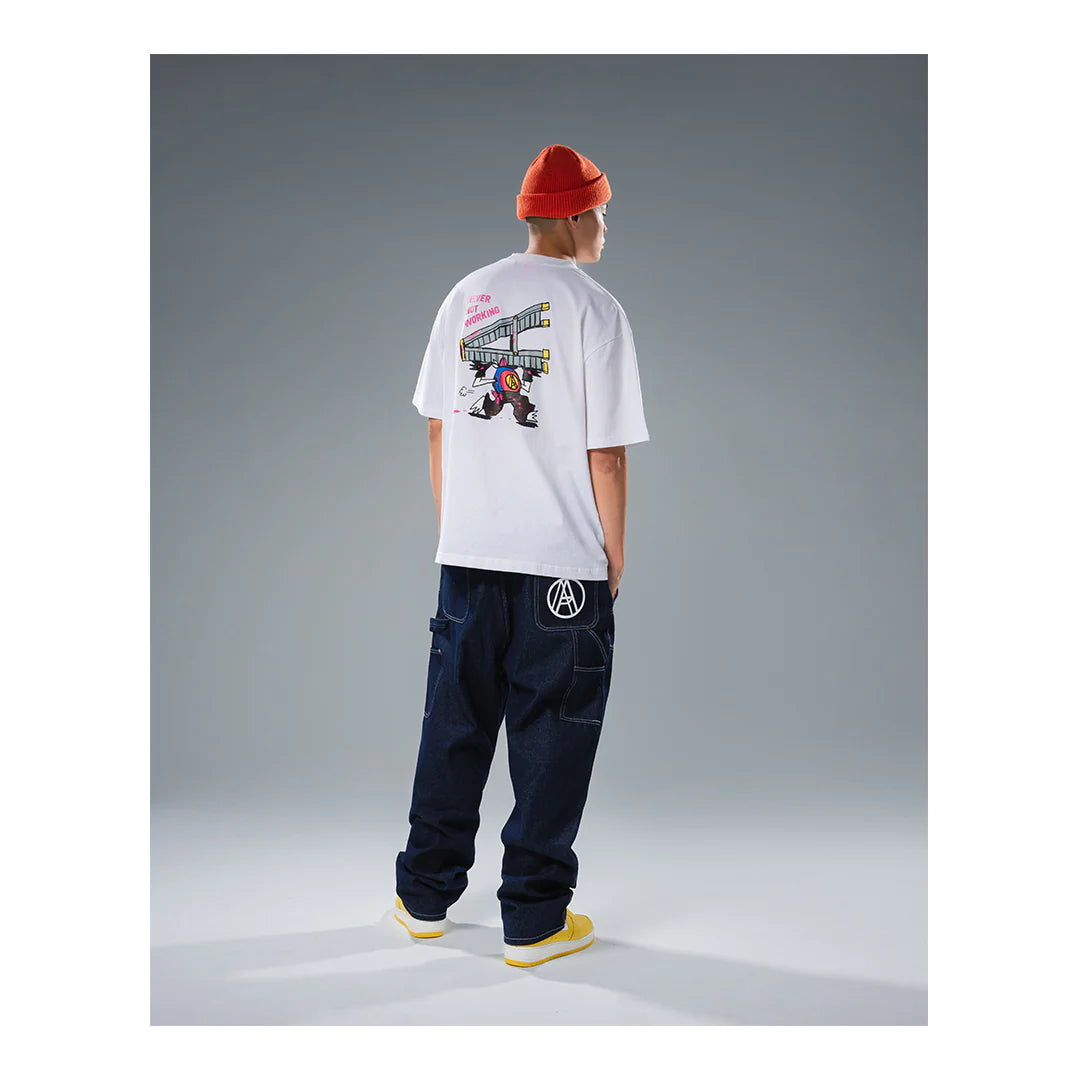 Against Lab | NNW A-Man Ladder Tee White