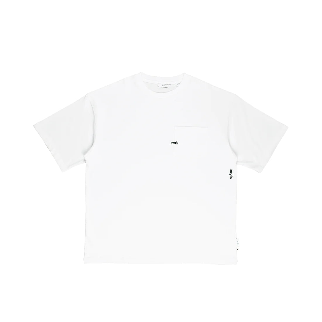 Aegis | Washed Pocket Tee White