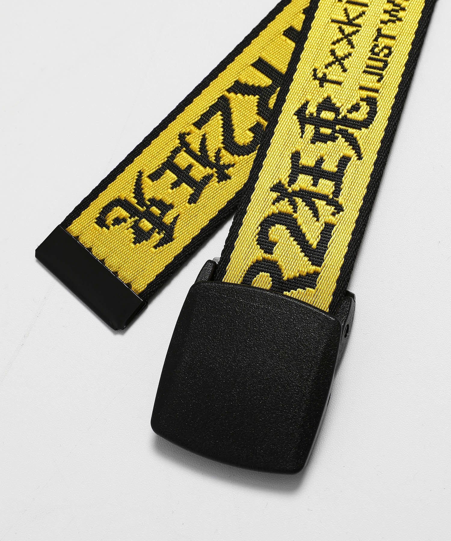 FR2 | Logo Icon Embroidery Long Belt Yellow