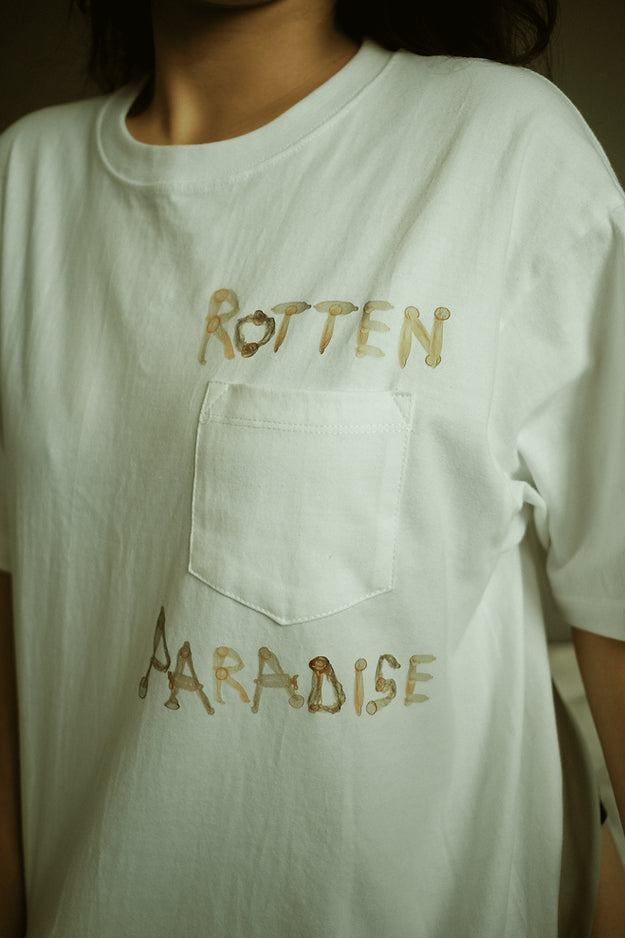 Rotten Paradise | Safety Pocket Tee White
