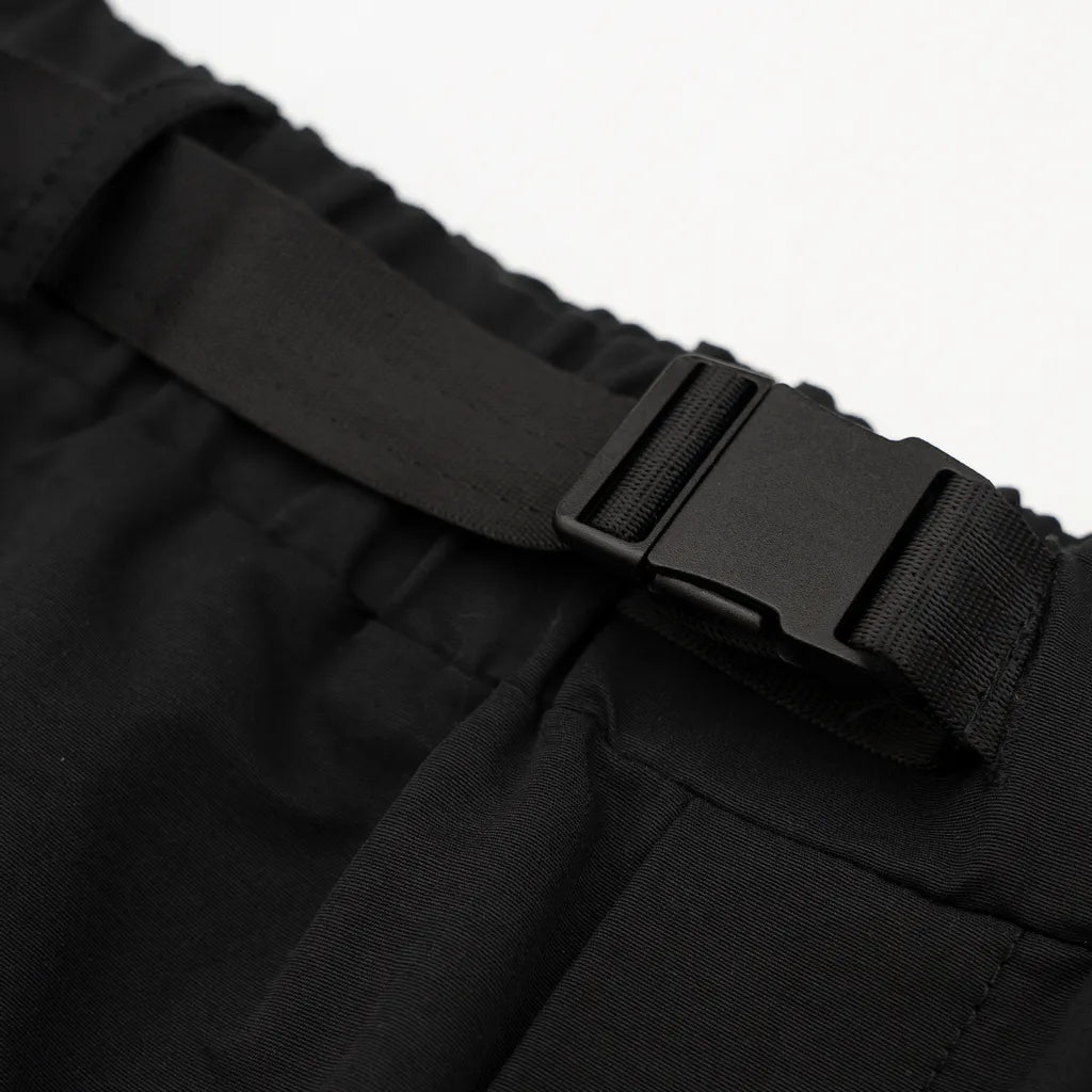 ATTN | Belted Bermuda Shorts Black