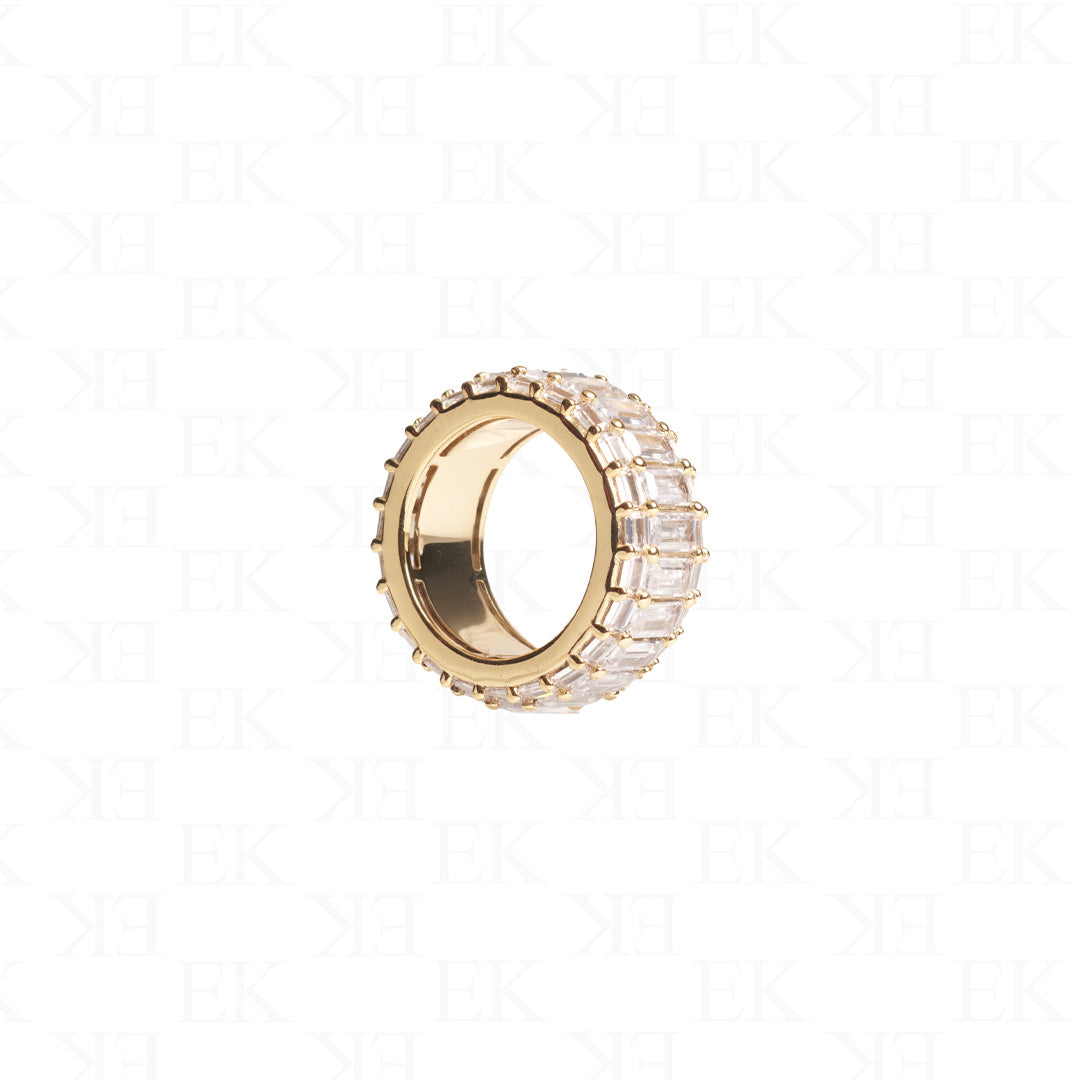 EK | Emerald Cubic Ring Gold