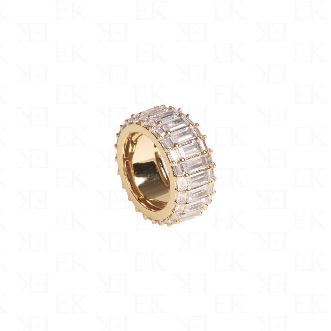 EK | Emerald Cubic Ring Gold