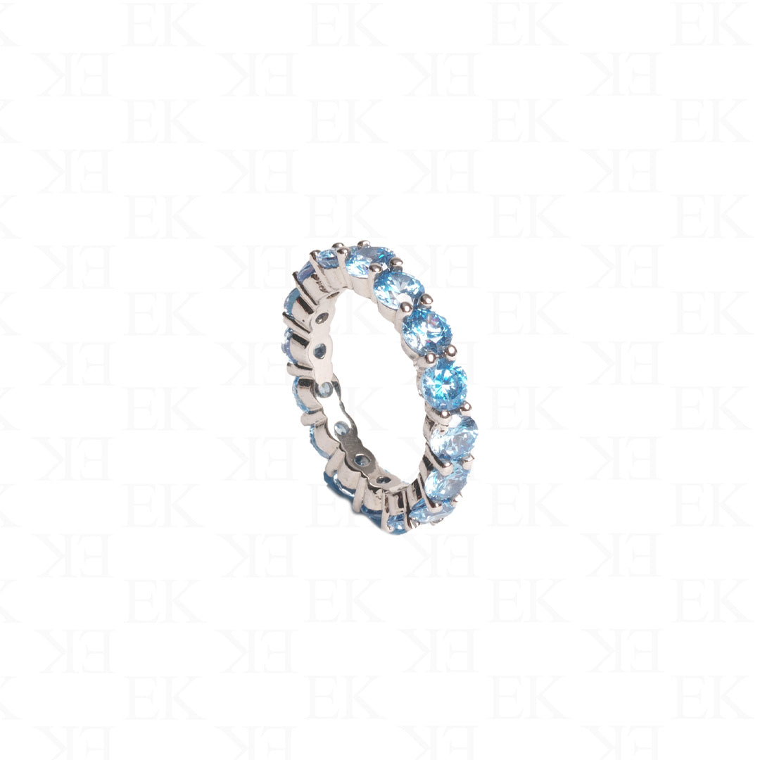 EK | Eternity Ring Blue Silver