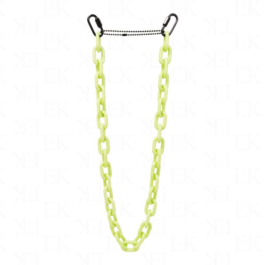 Neon green store chain necklace