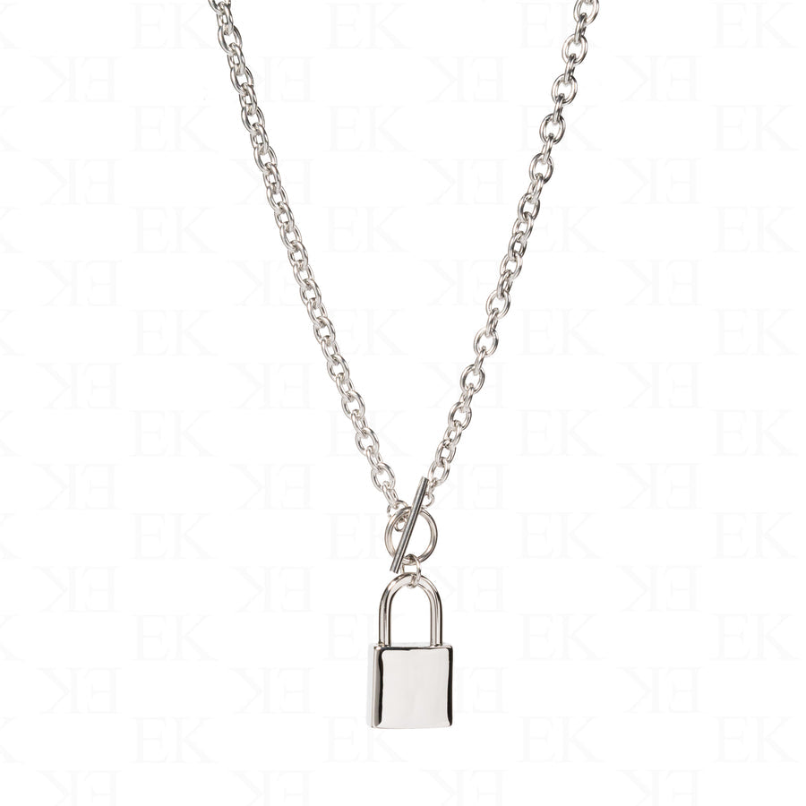 Lock Necklace Silver