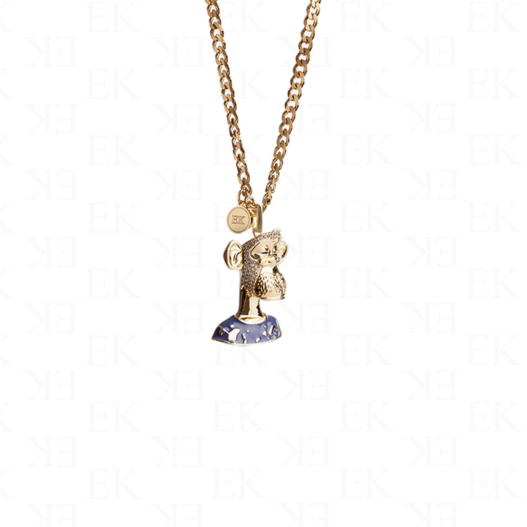 EK | Bayc Monkey Necklace Blue