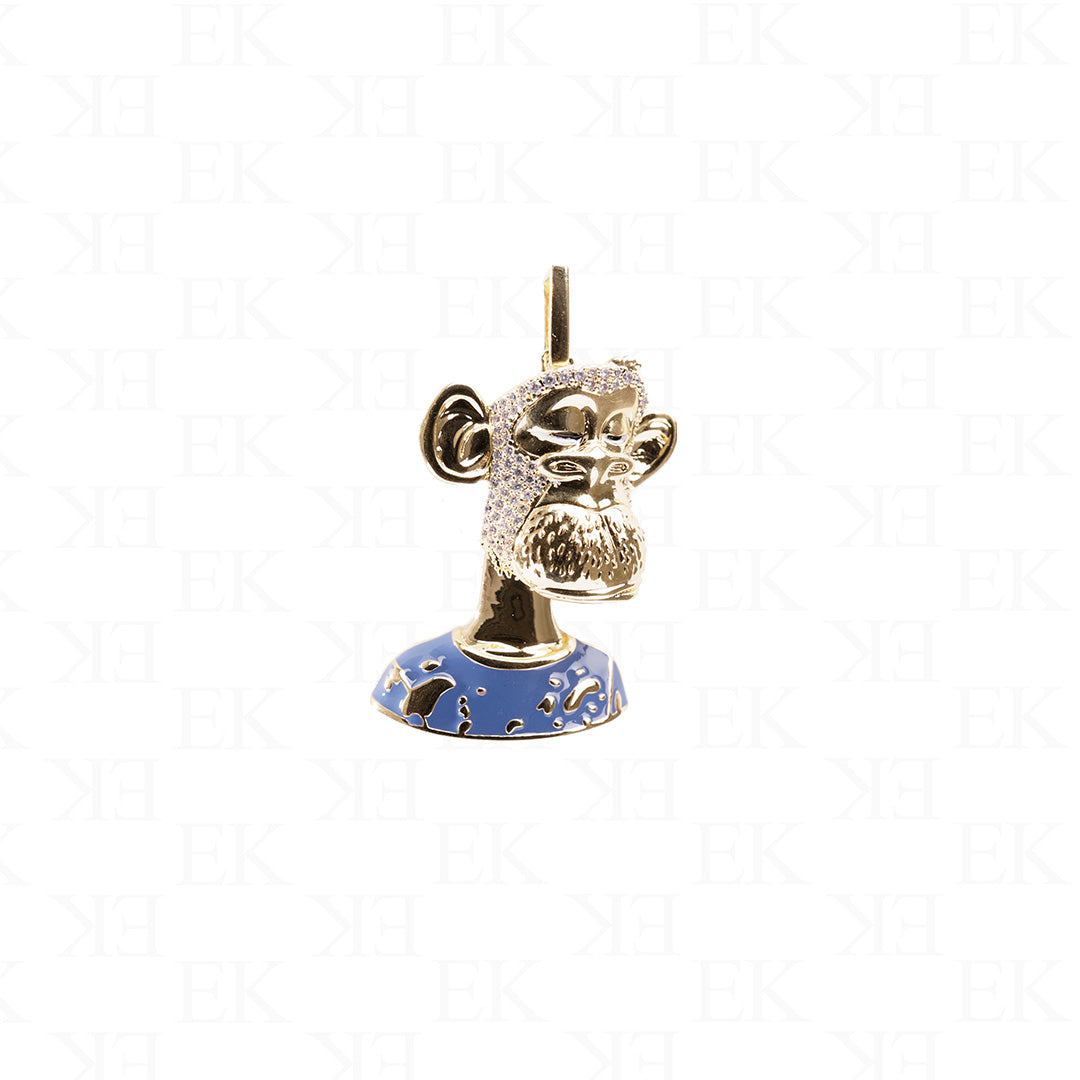 EK | Bayc Monkey Necklace Blue