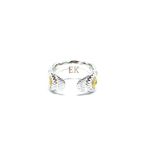 Sunflower Ring Silver