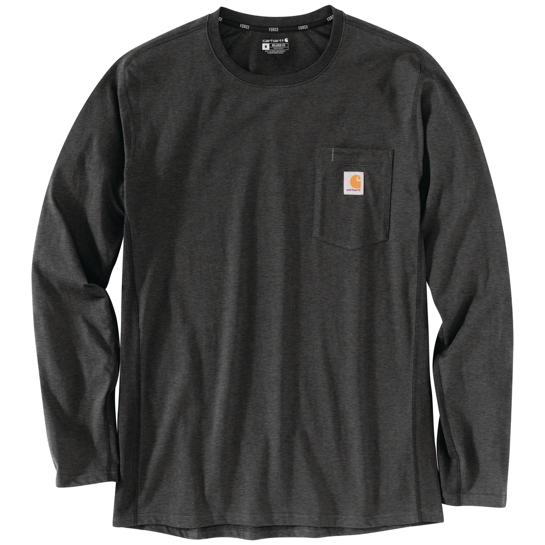 Carhartt | TK4617-M Force Relaxed Fit Midweight LS Pocket Tee Carbon Heather