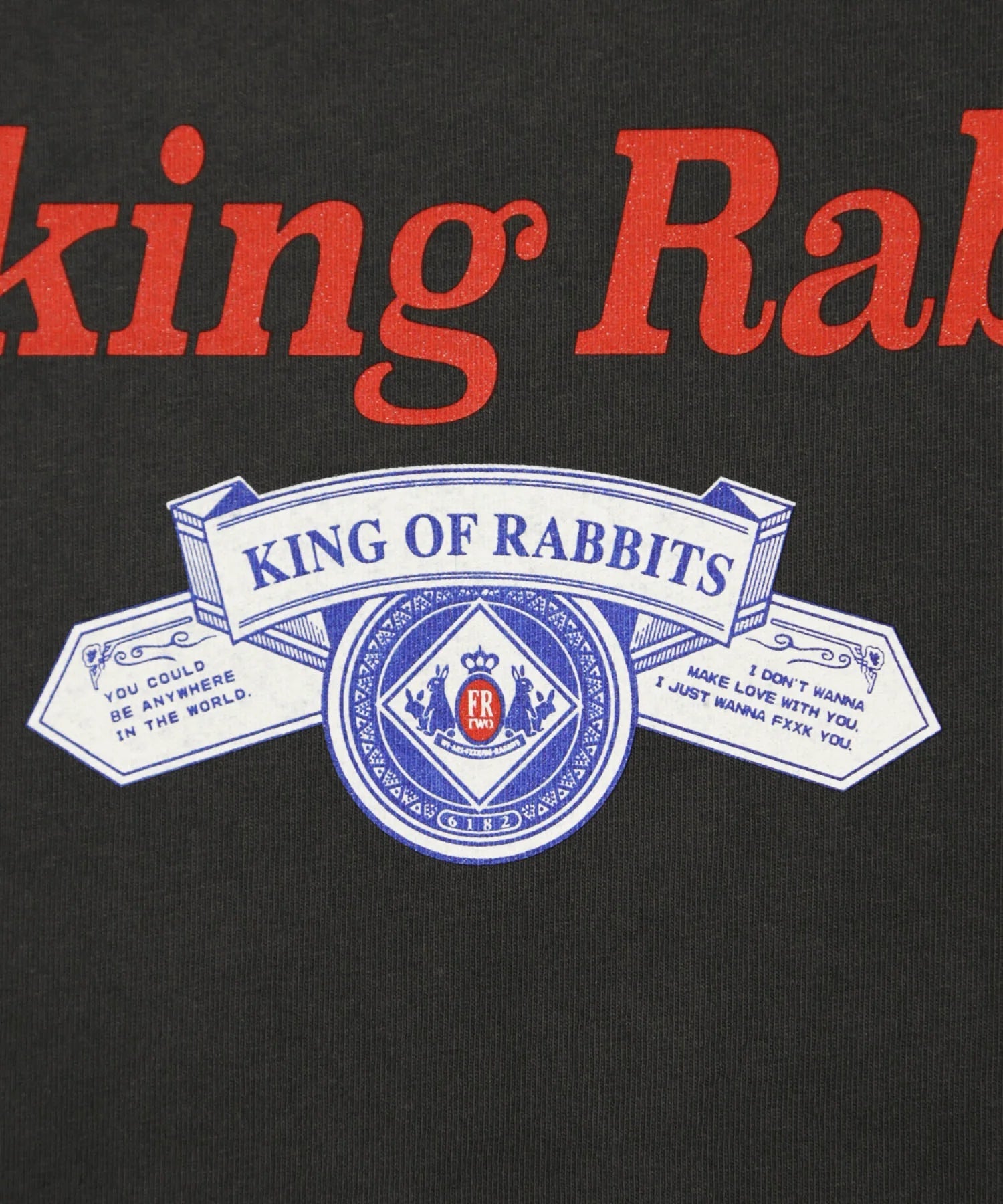 FR2 | King Of Rabbits Pigment Tee Black
