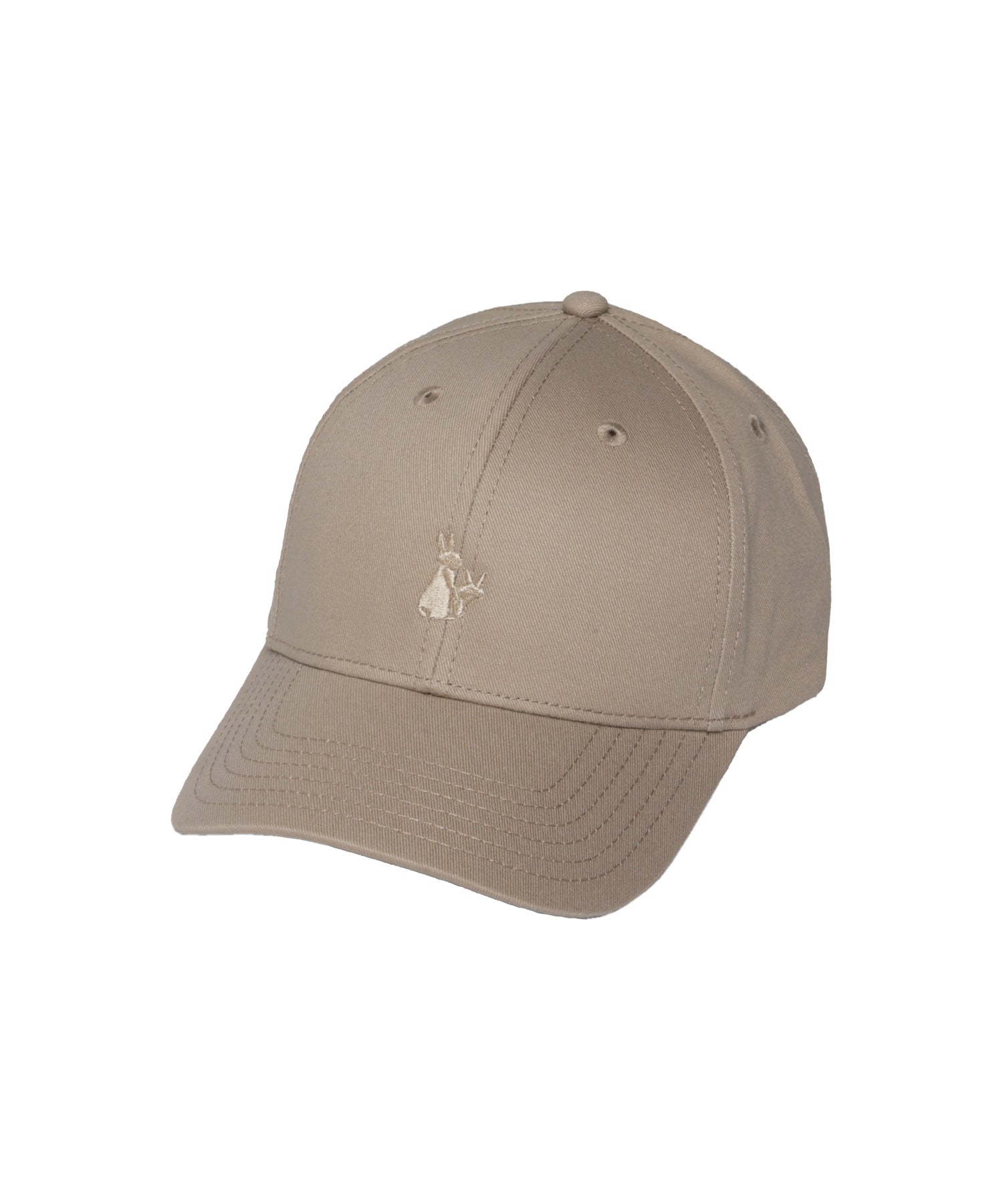 FRA1572 Rabbits Icon Six Panel Cap Beige