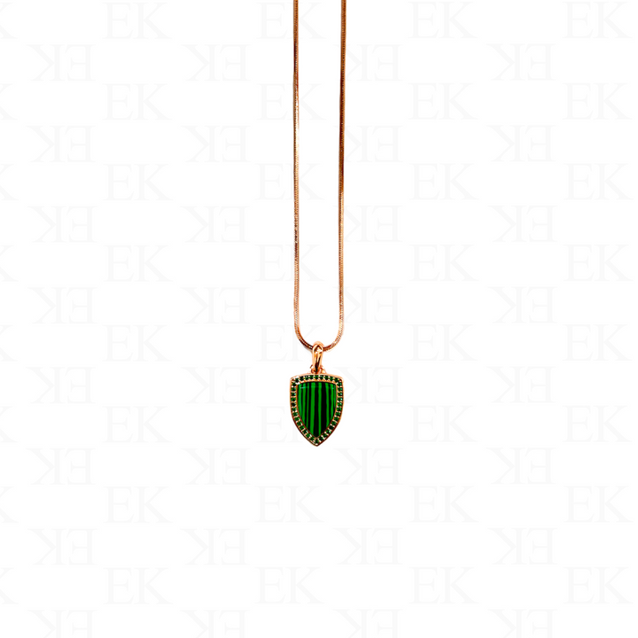 EK | Copper Series Malachite Necklace