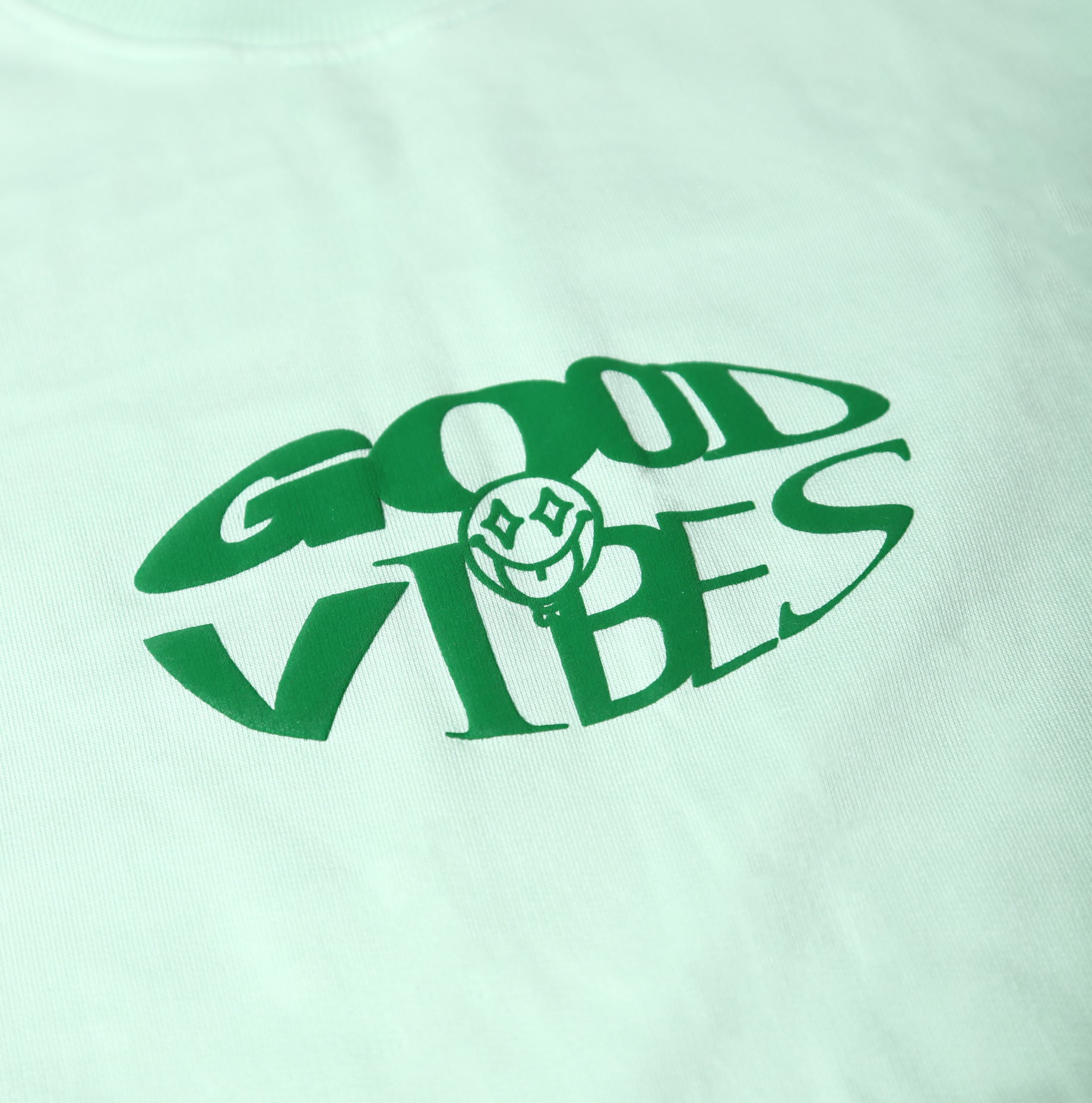 Good Vibes | Tiles Tee Light Green !