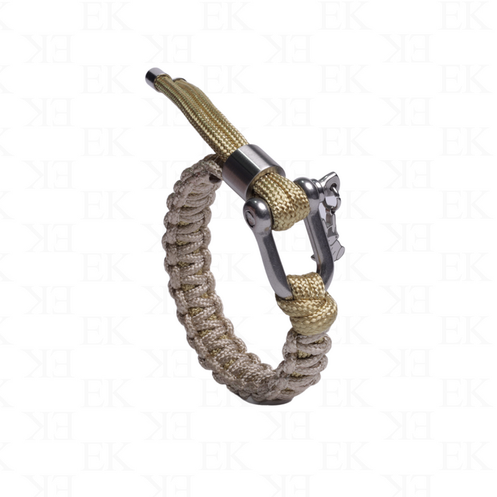 EK | Twin Paracord Bracelet Beige