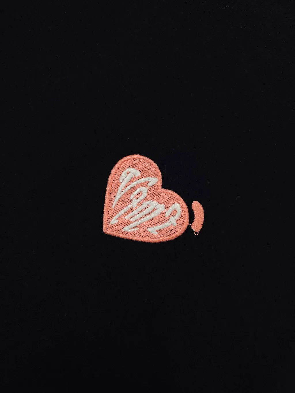 VTMT | Heart Embroidered Tee Black